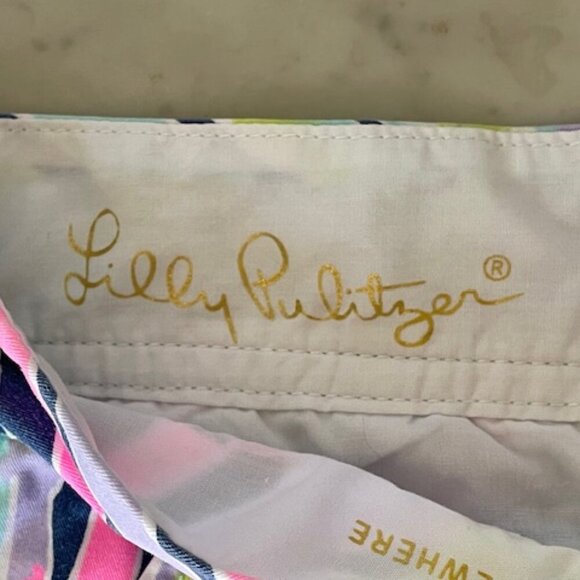 LILLY PULITZER Callahan Shorts Indigo Sea Dream 4 - Picture 9 of 16